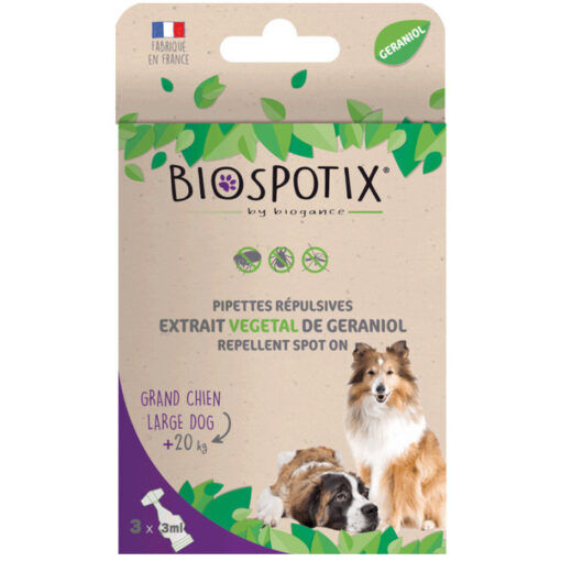 Pipette Répulsive Antiparasitaire – Grand Chien +20kg – 1 Pipette