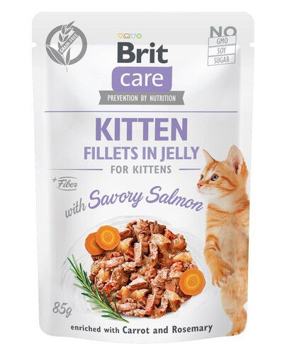 Care Fillets In Jelly With Salmon Kitten 85g