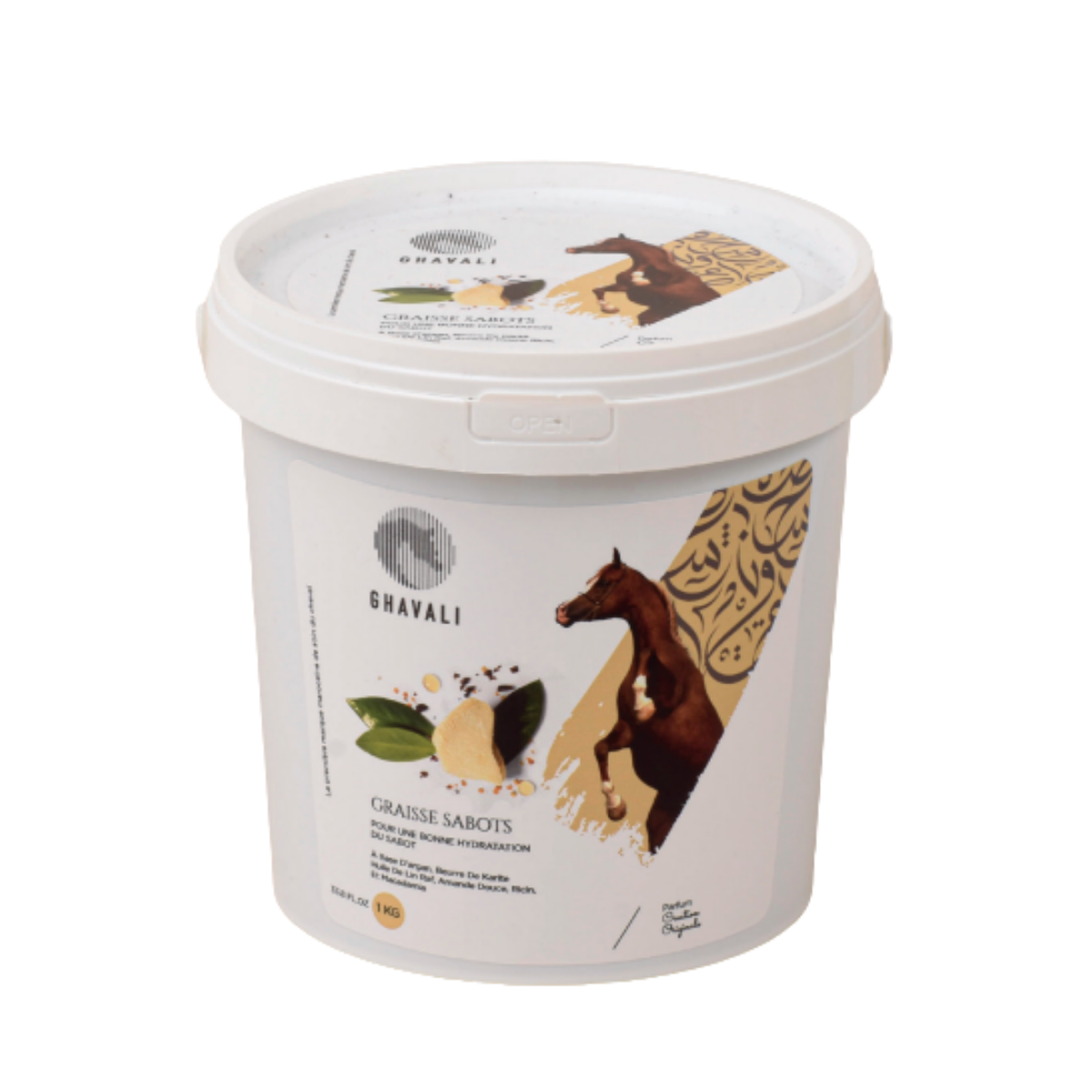 Graisse pour Sabots – Argan, Karité, Lin, Amande, Ricin & Macadamia
