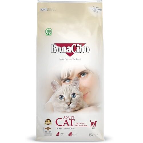 Croquettes Low Grain Pour Chats Adultes (au Poulet, Anchois & Riz) 2kg