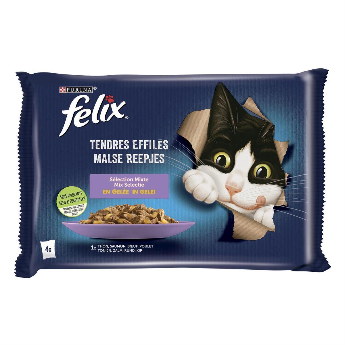 Fantastic Sélection Favorite En Gelée Pack Repas Humide Pour Chats (poulet, Thon, Saumon, Bœuf)