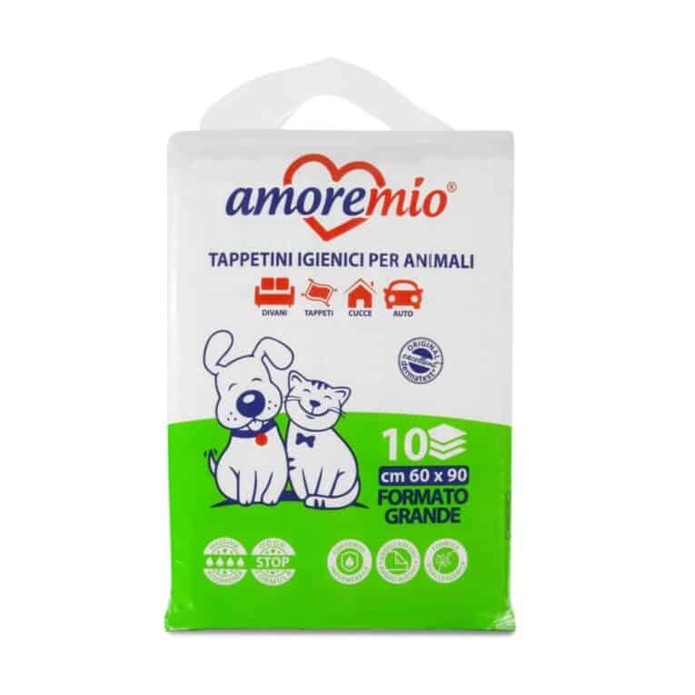 Amore Mio | Tapis Hygiéniques Jetable Pour Chiens, Chats, Super Absorbants, Traverses 60x90cm Apprentissage De La Propreté Des Chiots En Phase De Toilettage thumbnail 3