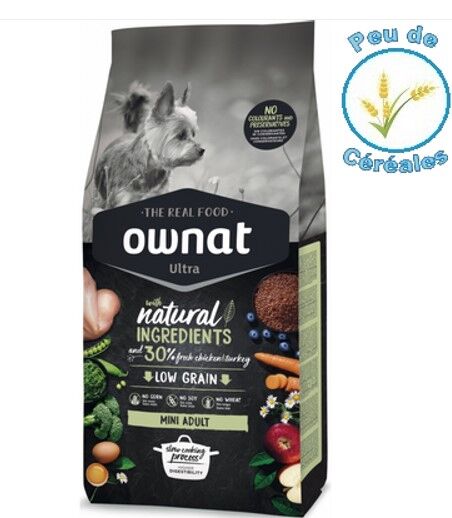 Croquettes Chien Mini Adult Low Grain