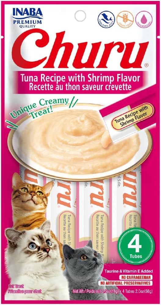 Churu Recette Au Thon Saveur Crevette 56g Pour Chat
