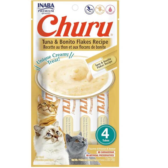 Churu Recette Au Thon Et Aux Flocons De Bonite 56g Pour Chat