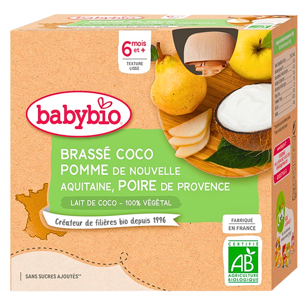 Gourde Brasse Coco Pomme Poire 4x85g