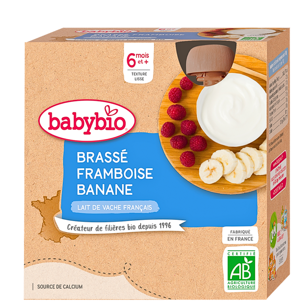 Gourde Brasse Framboise Banane 4x85g