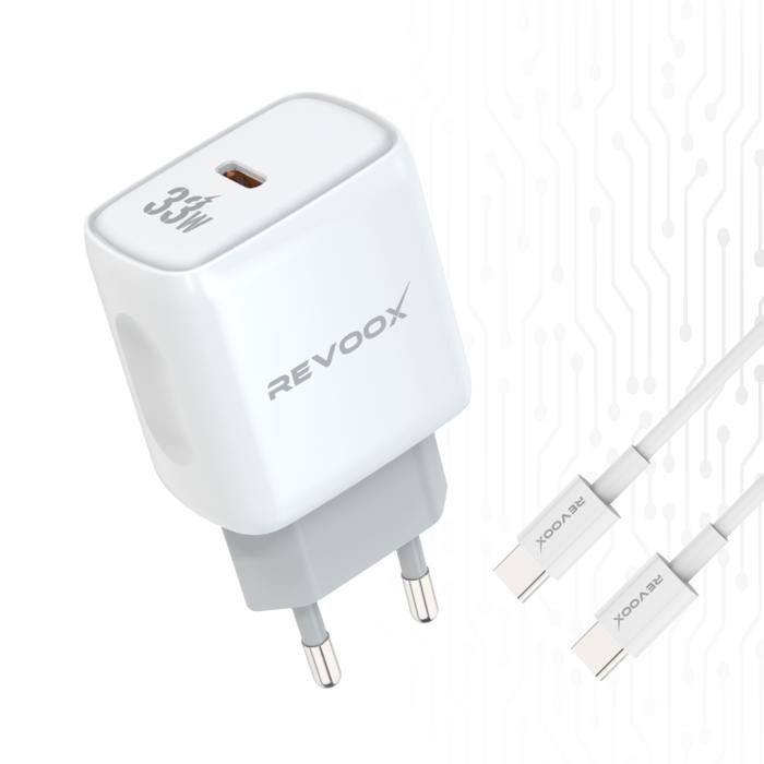 Chargeur 33w Usb‑c + Câble Type‑c Inclus