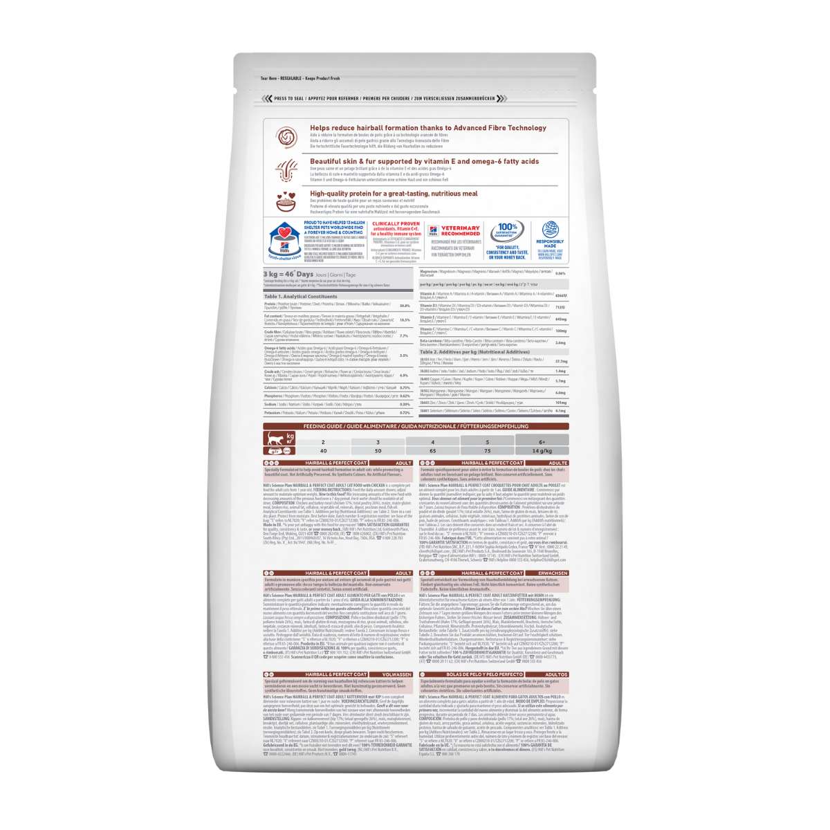 Hill’s Science Plan Hairball And Perfect Coat Au Poulet 1,5kg thumbnail 3