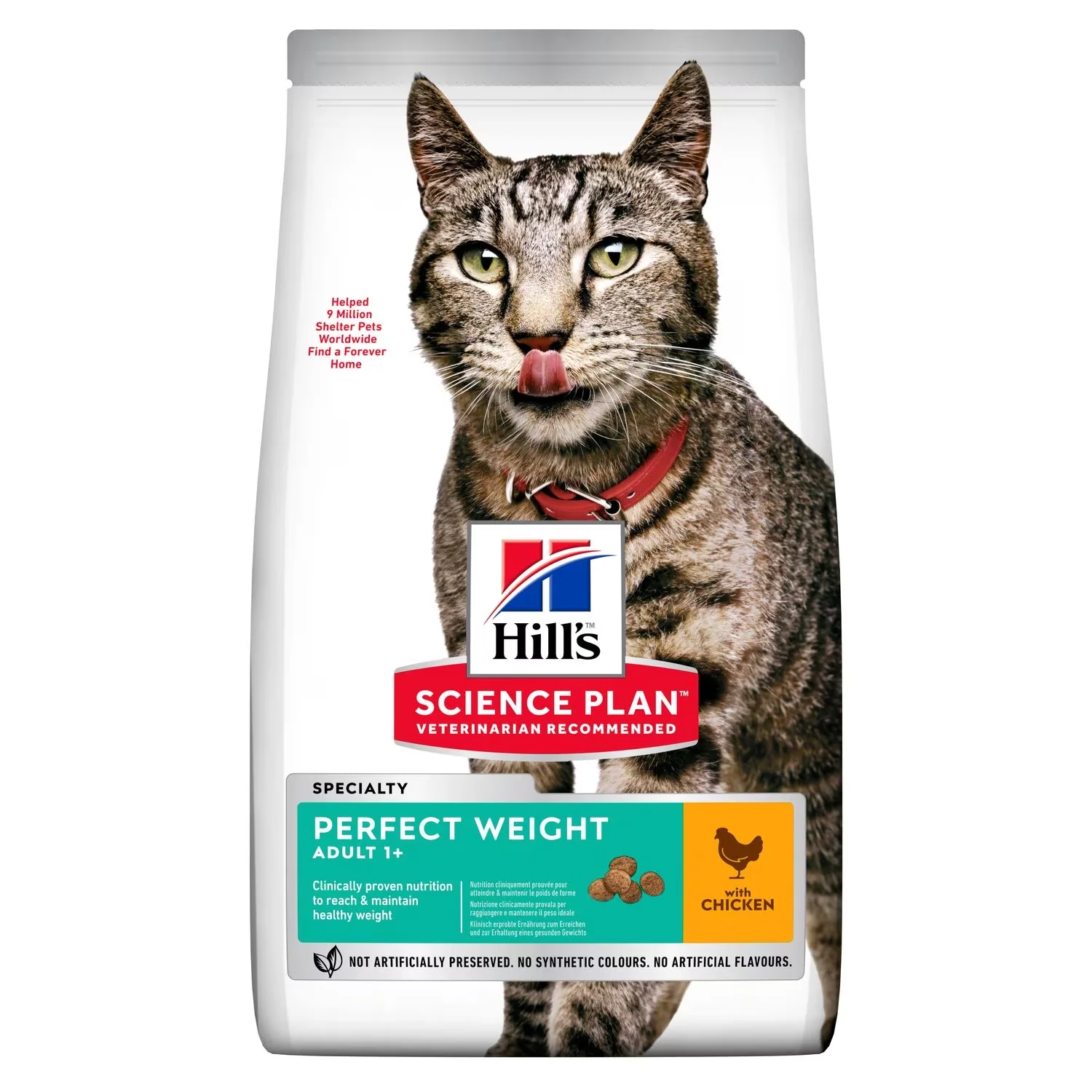 Hills Science Plan Pour Chat Adulte Perfect Weight Poulet 2.5 Kg thumbnail 3