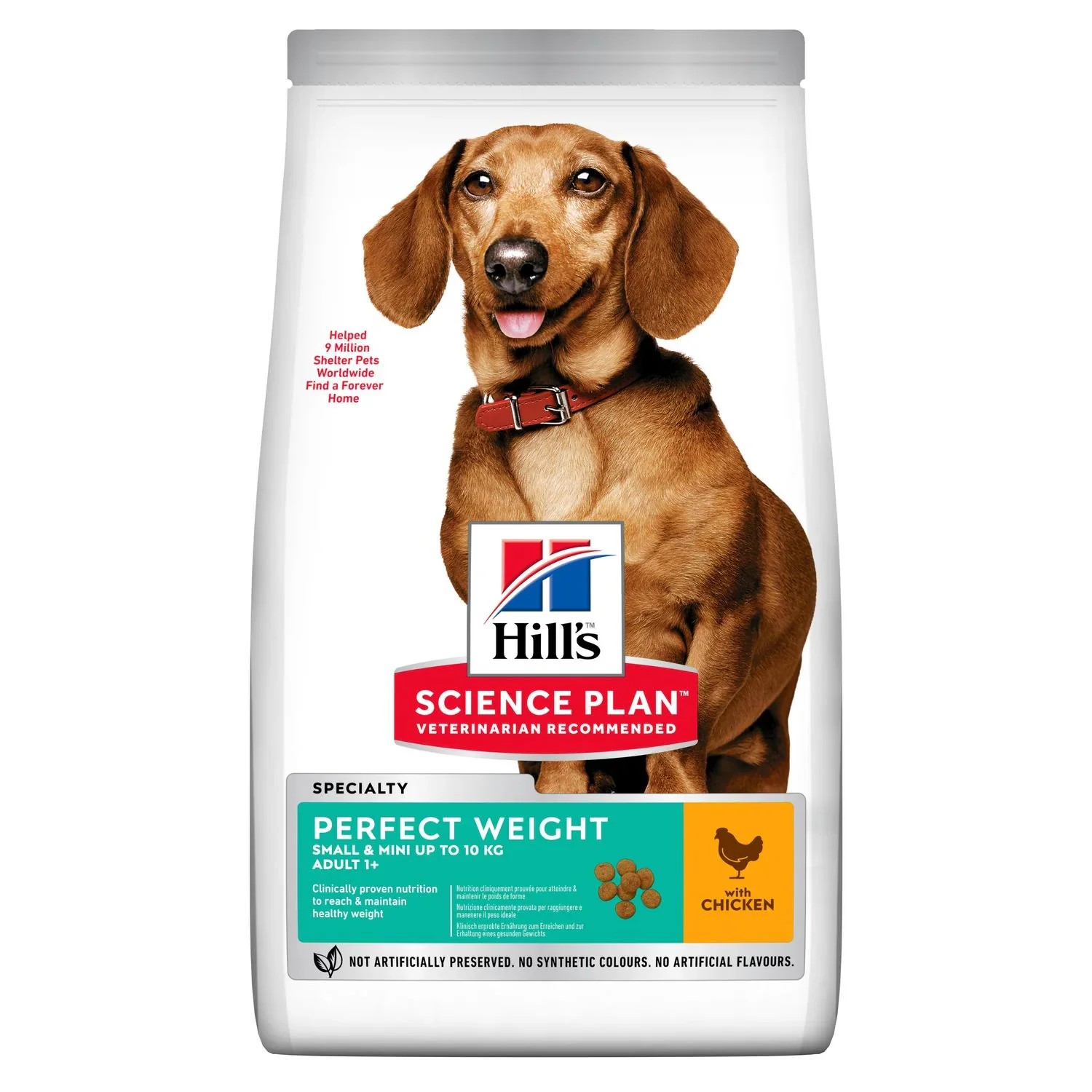Hills Science Plan Pour Chien Small & Mini Adult Perfect Weight Poulet 1,5 Kg