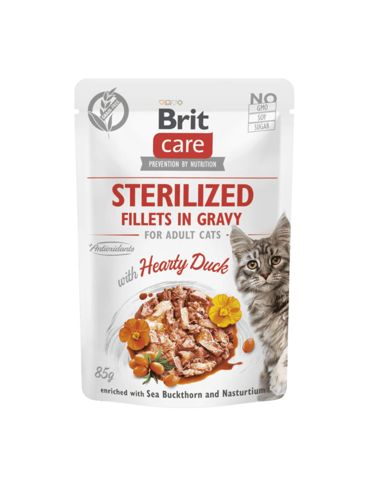 Cat Pouch Sterilized - Heart Duck In Gravy