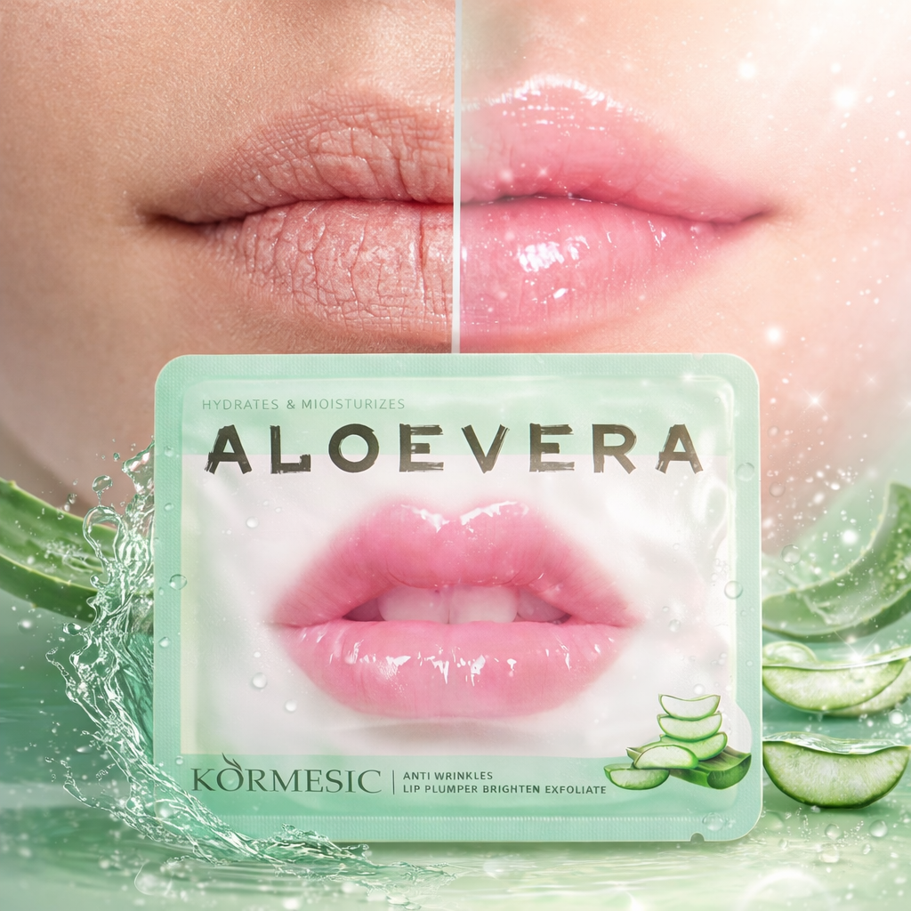 Masque Lèvres Aloe Vera Hydratant – Soin Repulpant, Anti-rides Et Éclaircissant Pour Lèvres Douces thumbnail 3