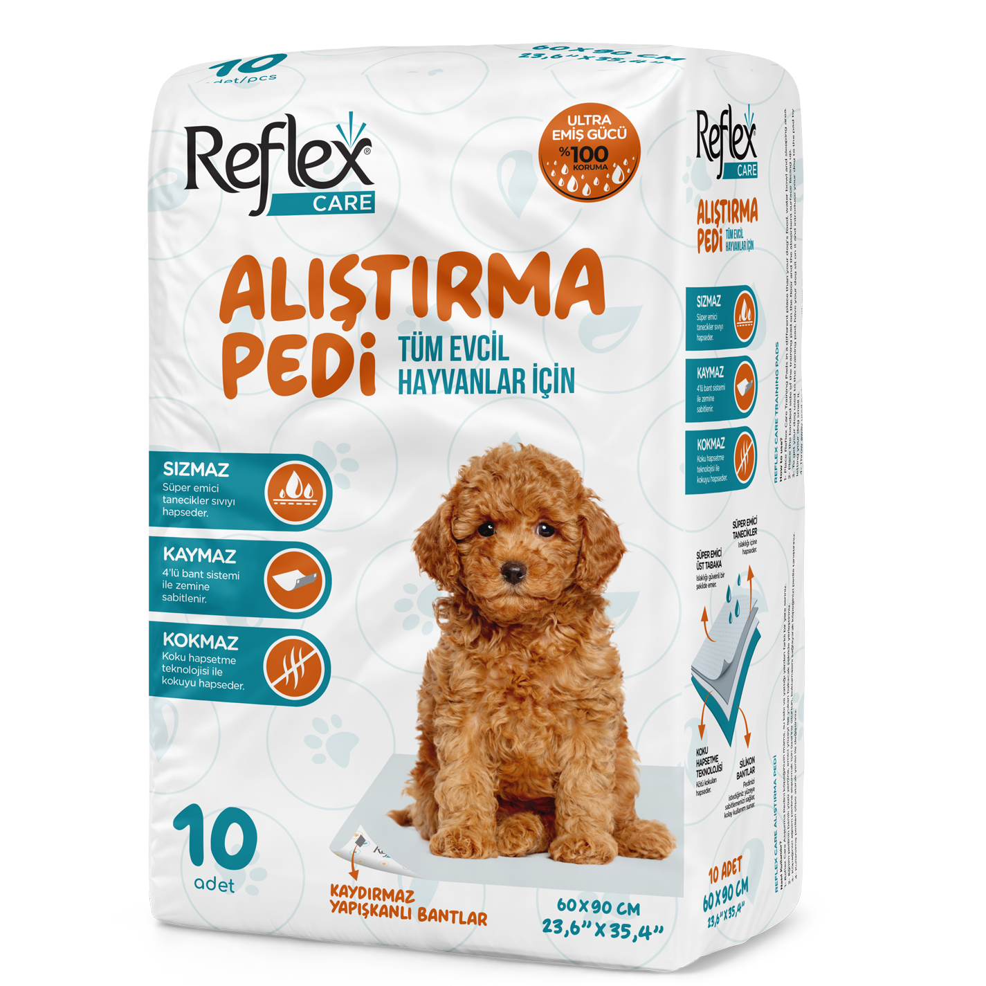 Tapis absorbant pour animaux – Lot de 10