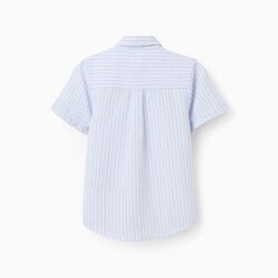 Chemise En Coton À Manches Courtes Et Rayures
