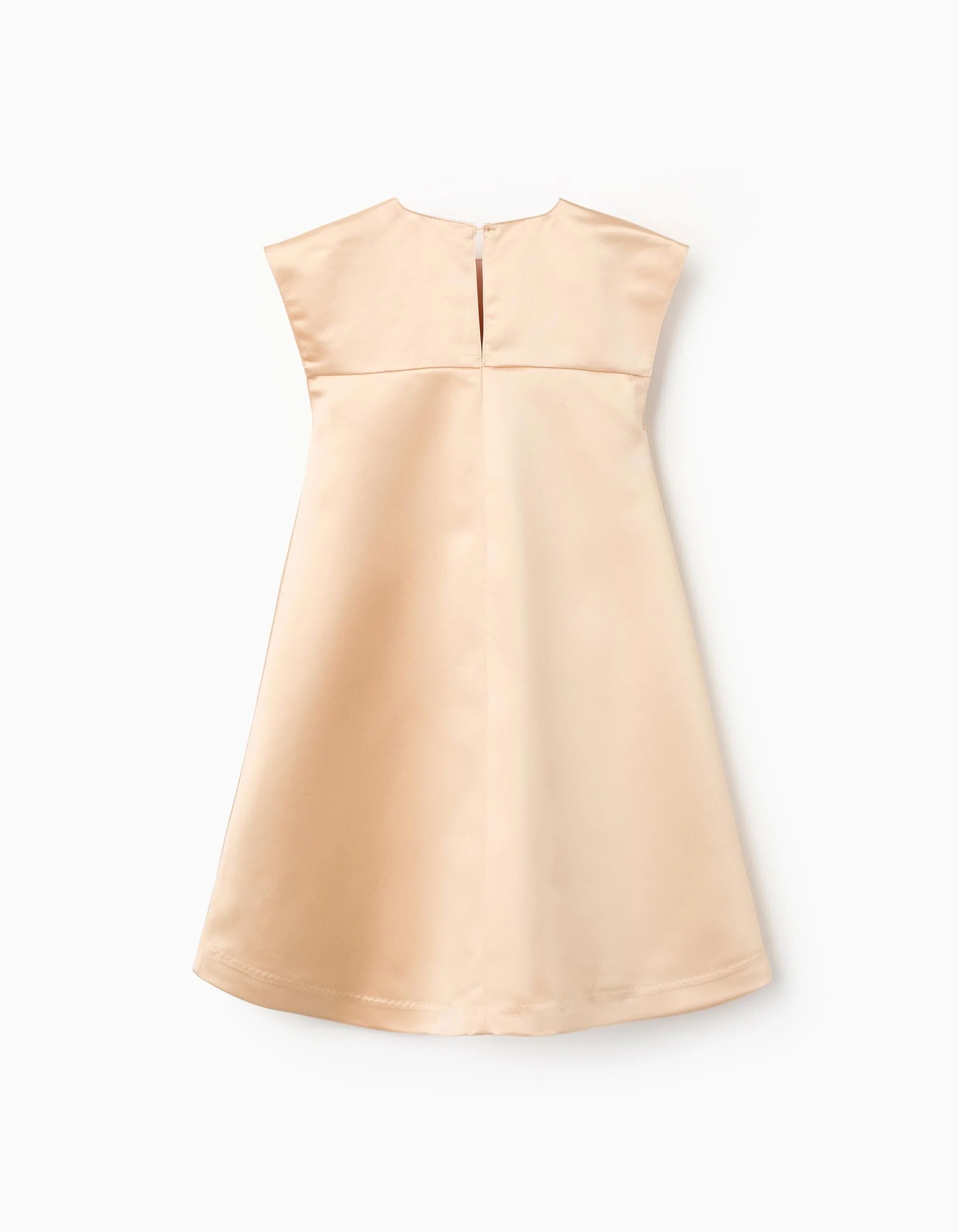 Robe Longue Avec Application De Fleurs Et Doublure