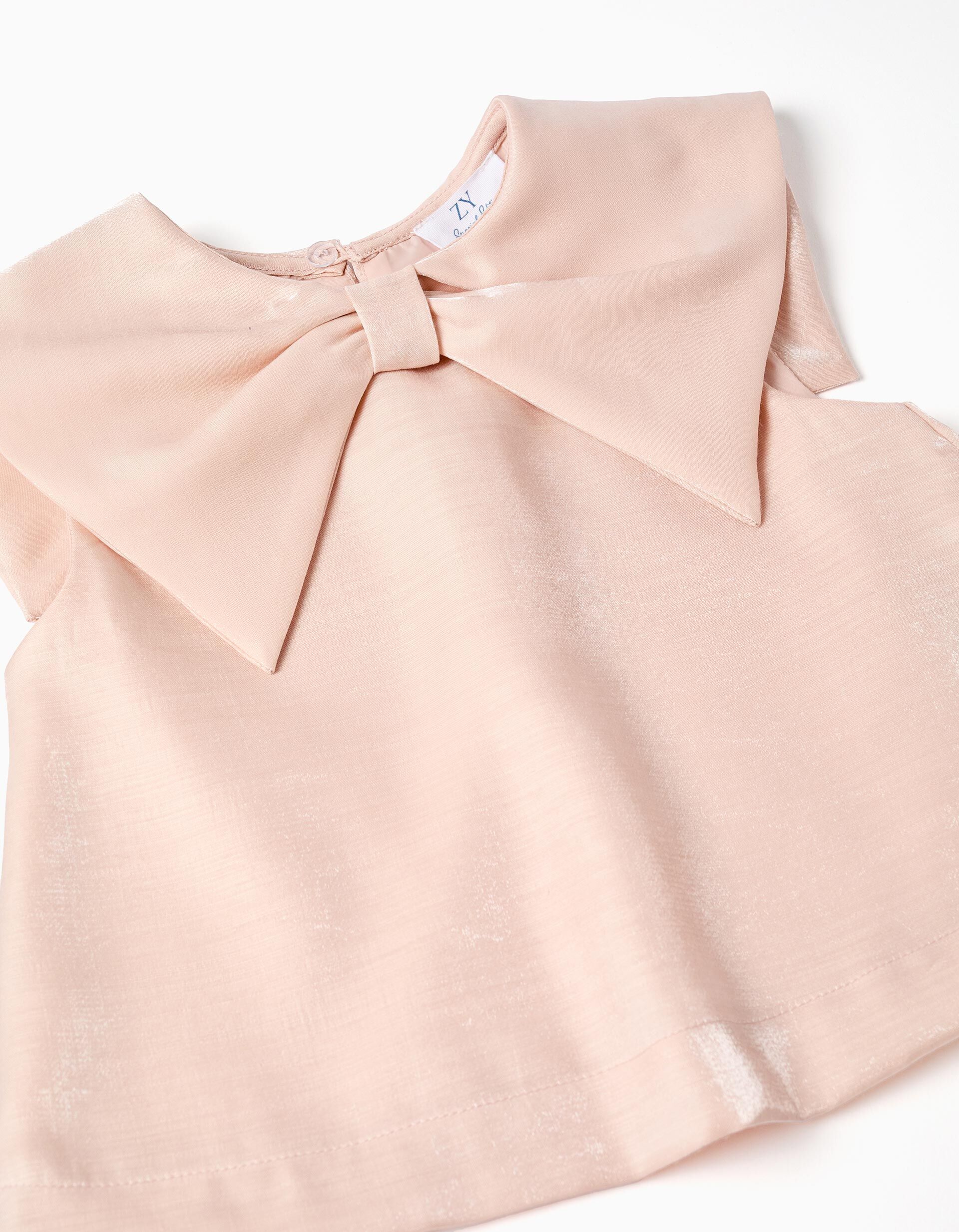 Blouse Sans Manches À Col Nœud