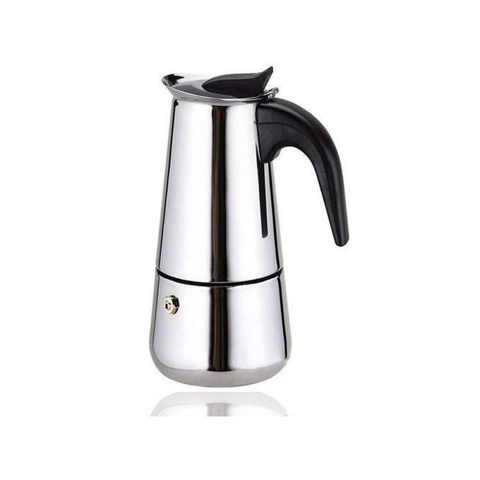 Cafetière Italienne En Acier Inoxydable Pot À Poêle À Café 4 Cup