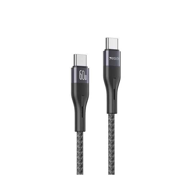 Yesido Type-c 2.0 To Type-c 2.0 Fast Charge 5a Data Cable 1m