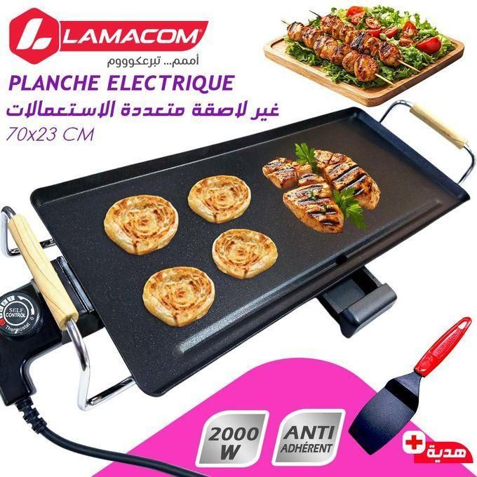 Plancha Électrique 2000w, 70cm, Grill Électrique Réglable