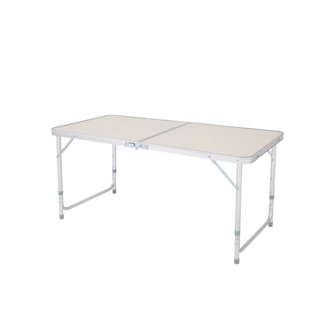 Table Camping Pliable Réglable Aluminium 120x60 Cm