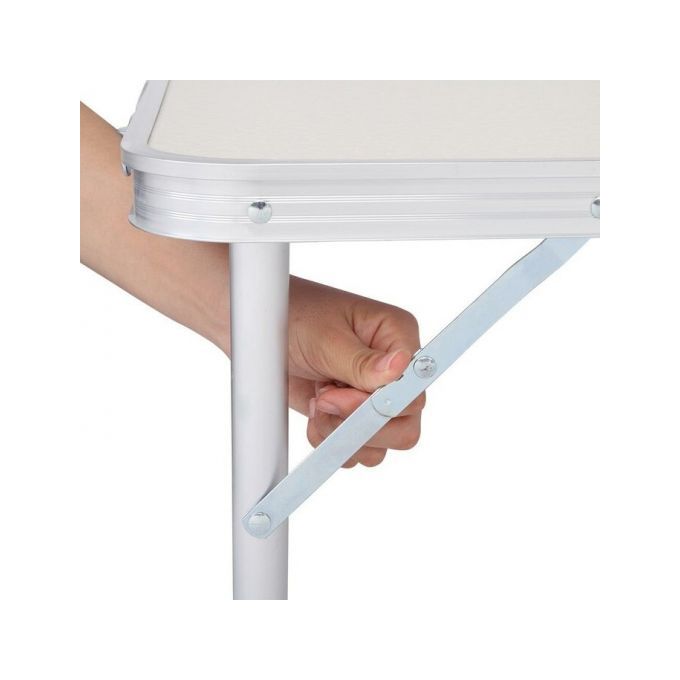 Table Camping Pliable Réglable Aluminium 120x60 Cm thumbnail 4