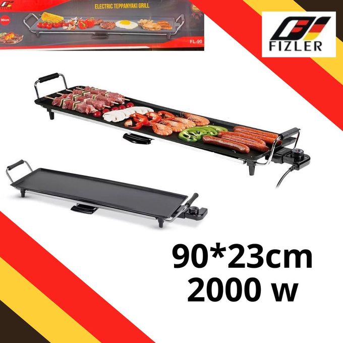 Planche De Cuisson 90cm Antiadhésif Électrique 2000w