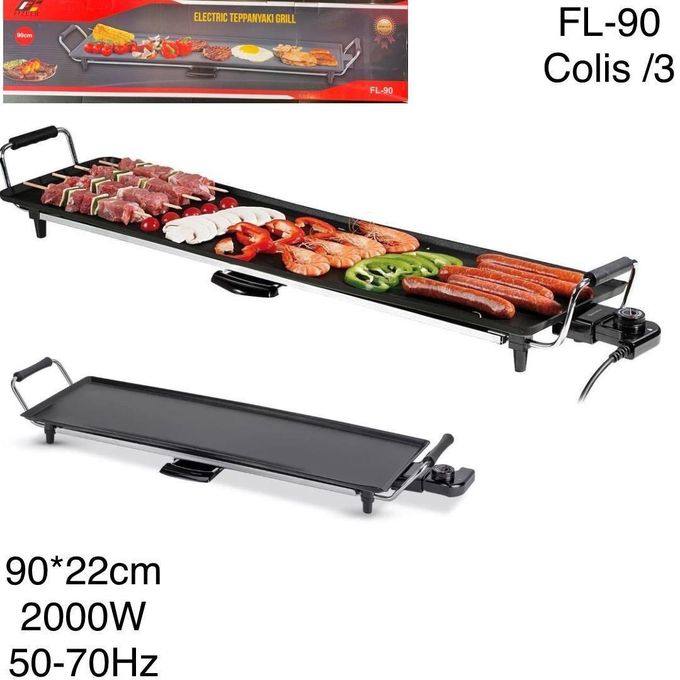 Planche De Cuisson 90cm Antiadhésif Électrique 2000w