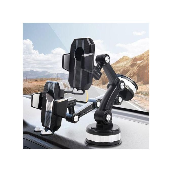 Support De Téléphone Réglable Pour Voiture, Support Universel Pour Pare-brise. thumbnail 2