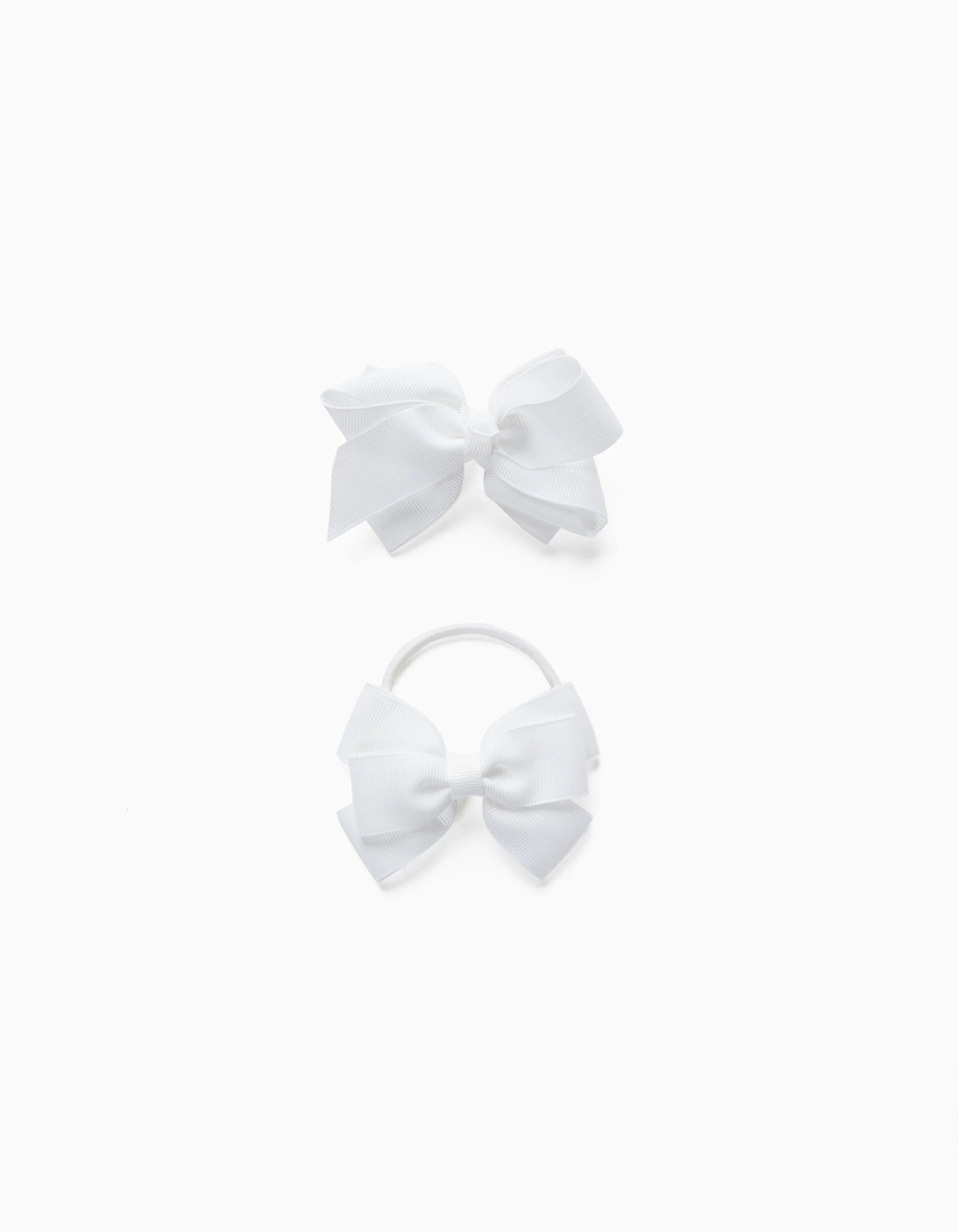 Barrette + Élastique Avec Nœud Bébé Et Fille