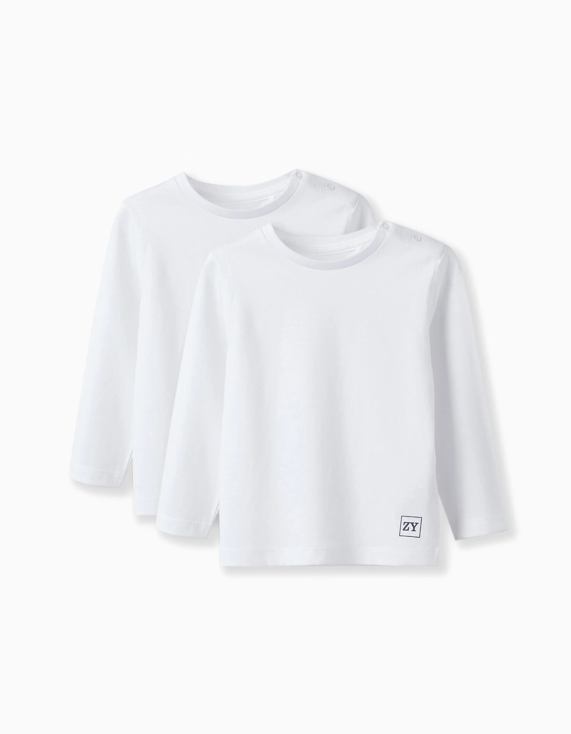 Pack 2 T-shirts À Manches Longues Pour Bébé Garçon