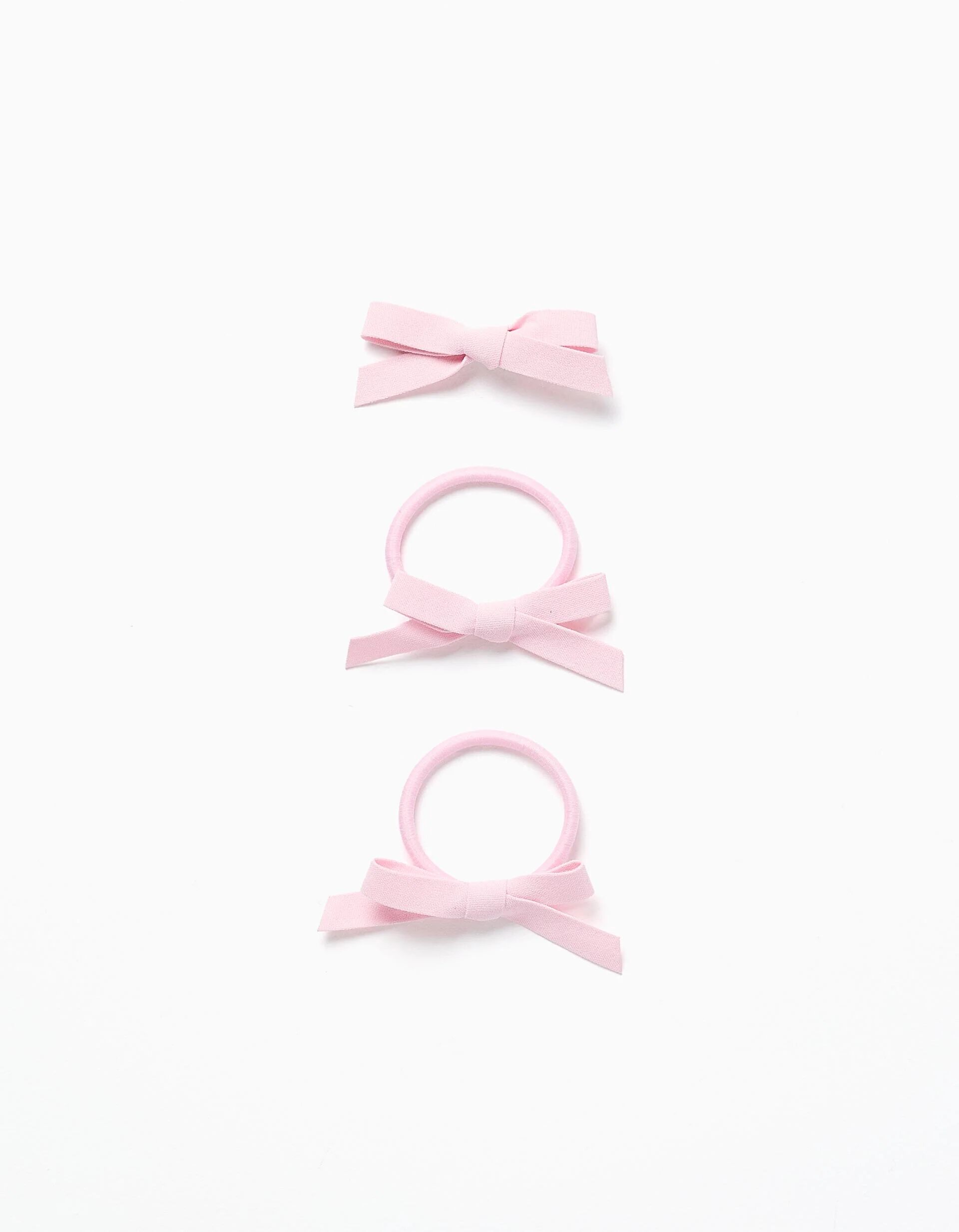 Pack Hair Clip + 2 Hair Bobbles With Bows For Babies And Girls