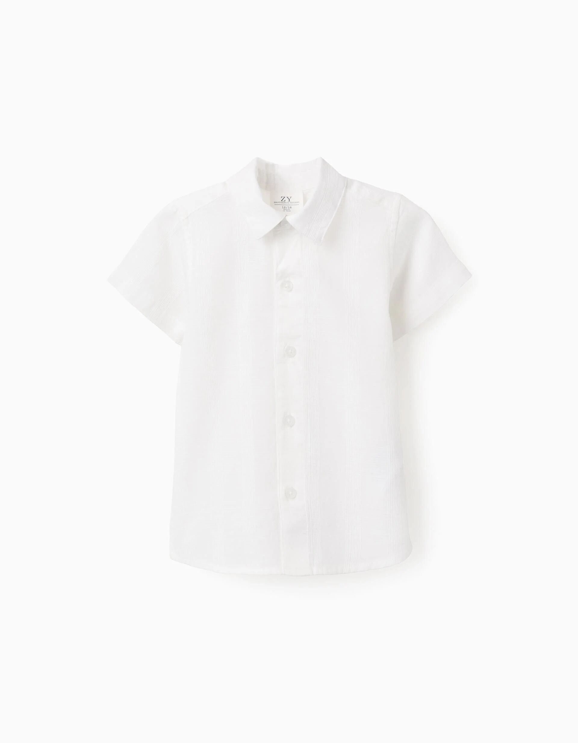 Chemise Texturée À Manches Courtes Pour Bébé Garçon B&s