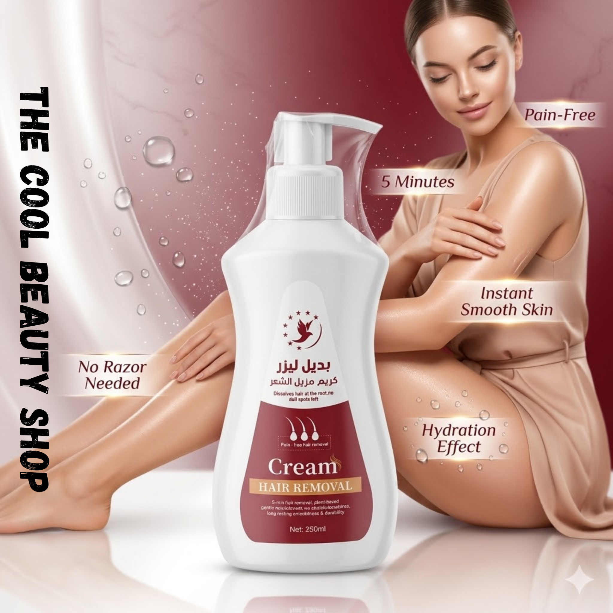Crème Dépilatoire Instantanée Sans Douleur – Épilation Rapide & Peau Douce thumbnail 1