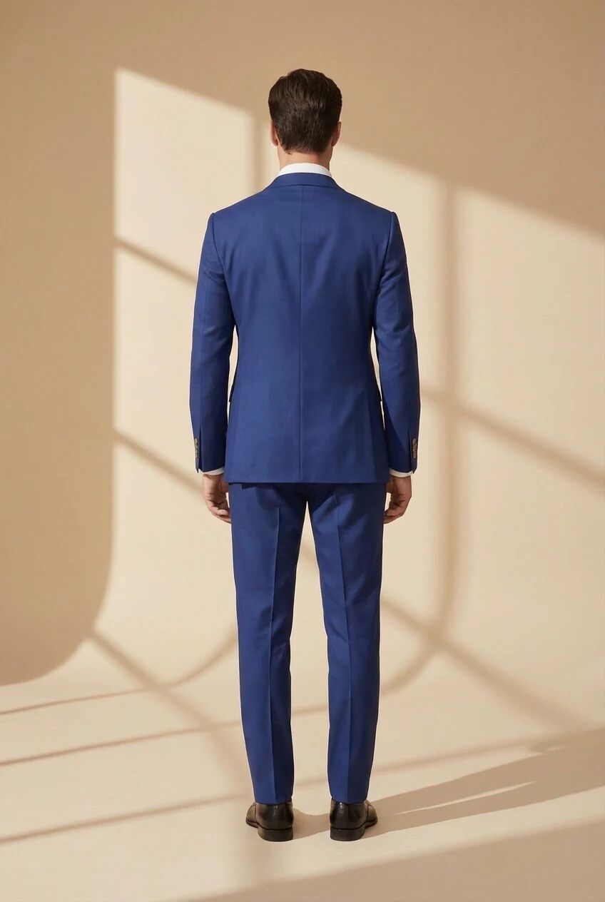 Genova Tailored Double-breasted Blazer – Royal Blue thumbnail 2