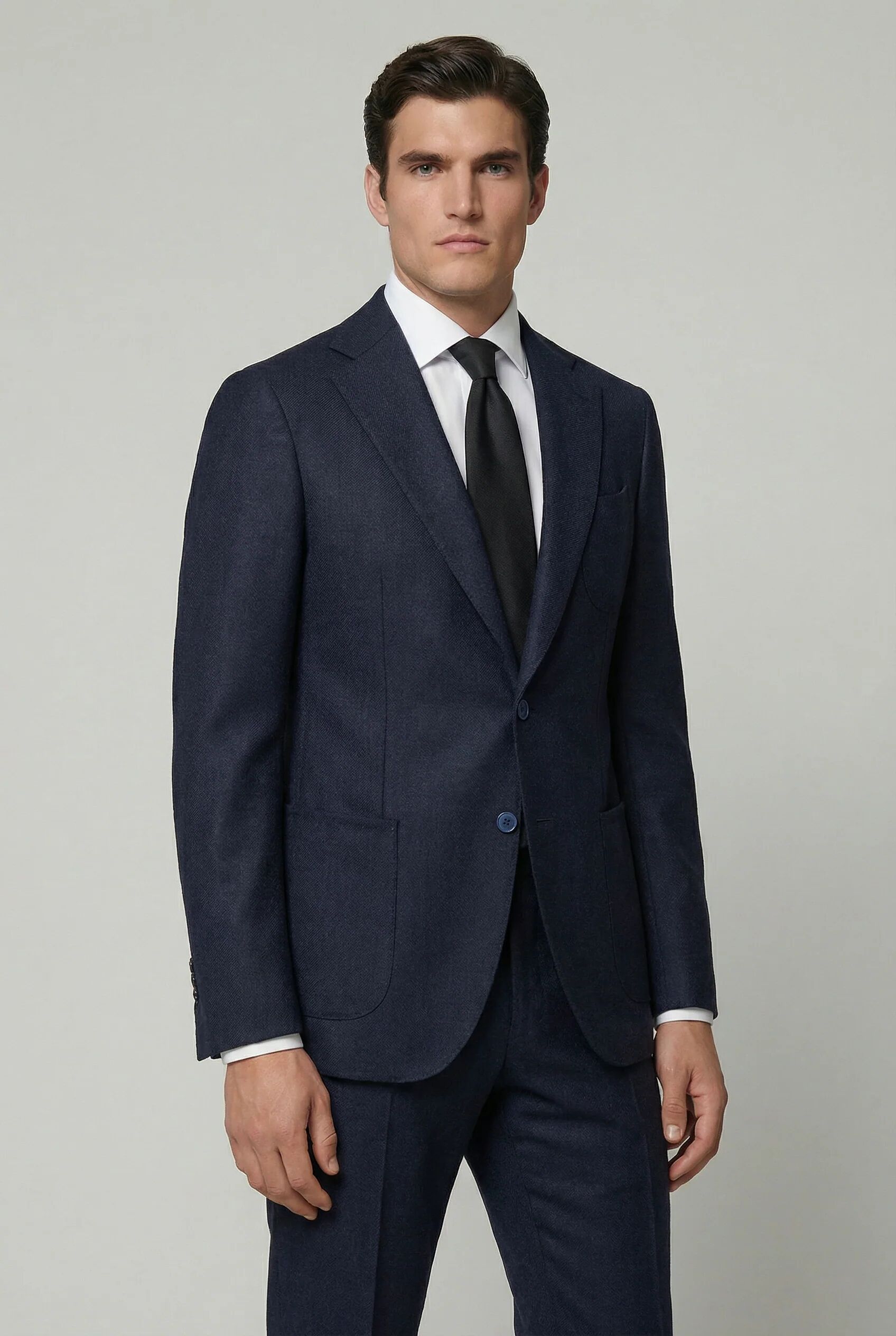 Arezzo Suit – Zignone Fabric – 96% Wool, 4% Cashmere – Navy thumbnail 2