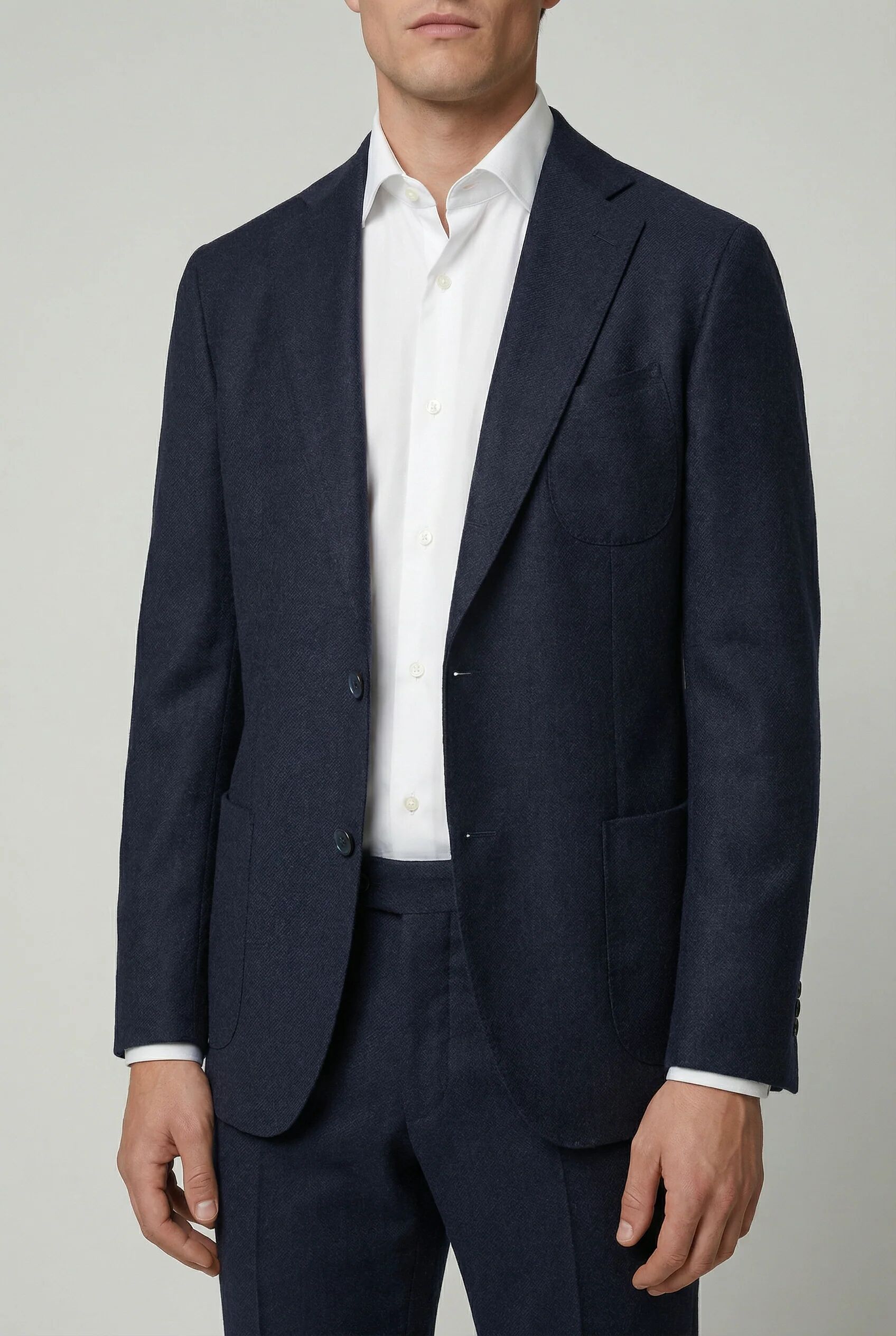 Arezzo Suit – Zignone Fabric – 96% Wool, 4% Cashmere – Navy thumbnail 4