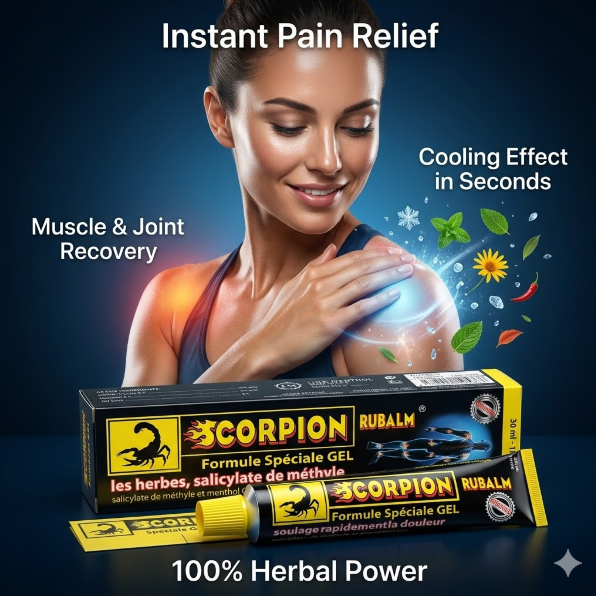 Scorpion Rubalm Gel – Soulagement Rapide Des Douleurs Musculaires Et Articulaires