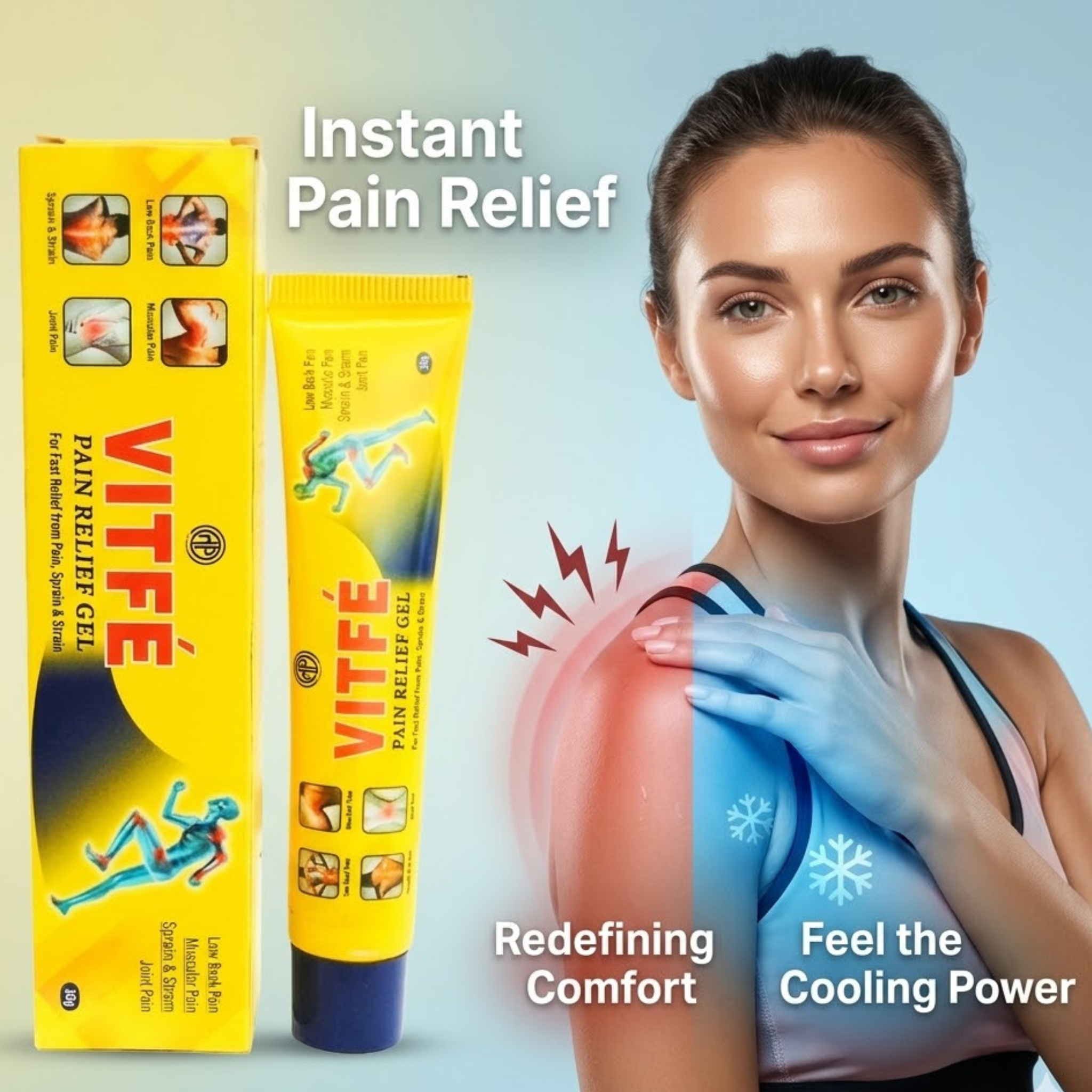 Gel Antidouleur – Soulagement Rapide Des Douleurs Musculaires & Articulaires