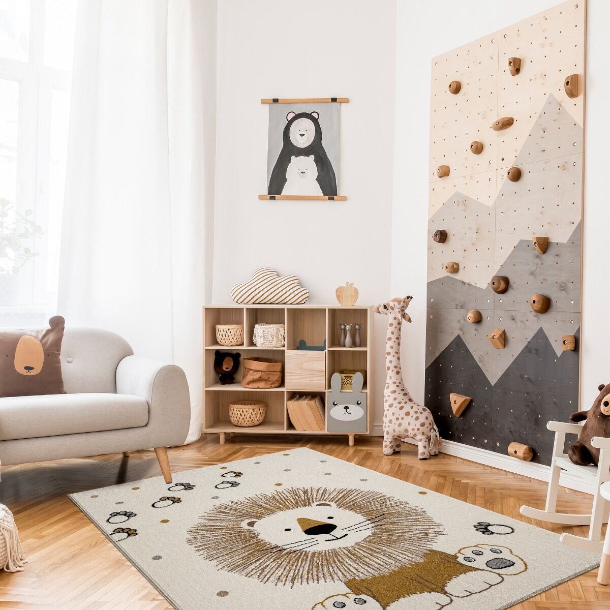 Tapis Enfant Sweetlion Écru thumbnail 1