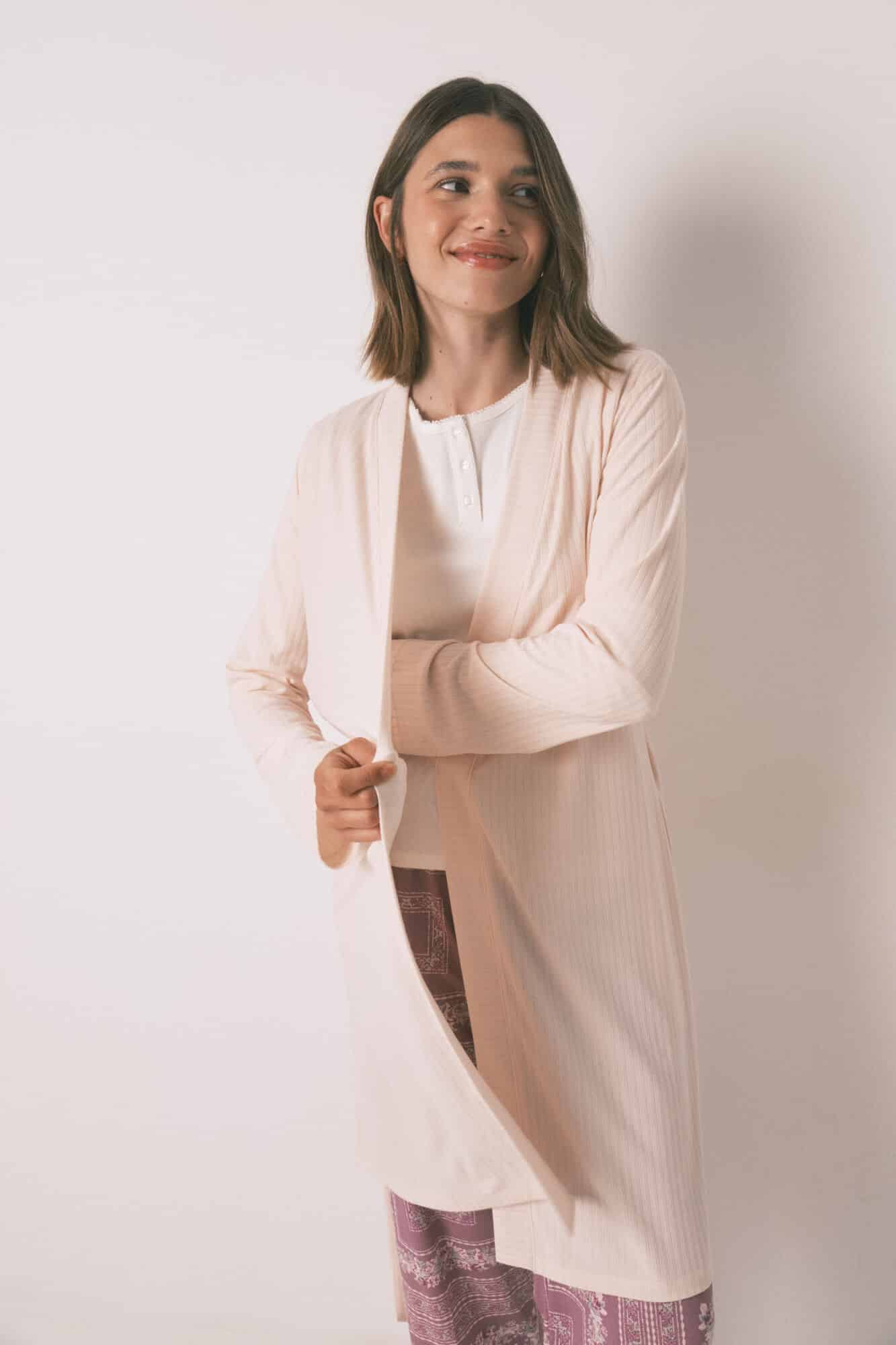 Robe De Chambre Côtelée