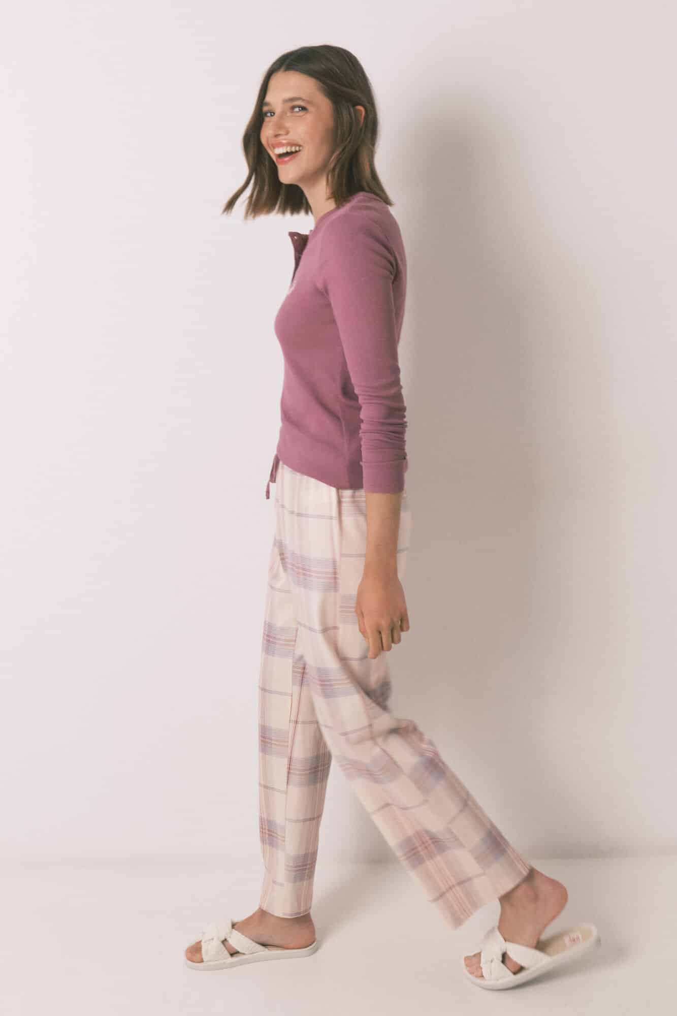 Pyjama long à imprimé carreaux  thumbnail 4