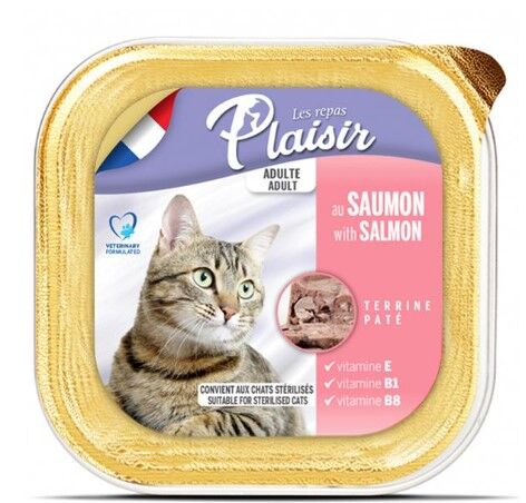 Barquette Pâtée Chat Au Saumon 100g