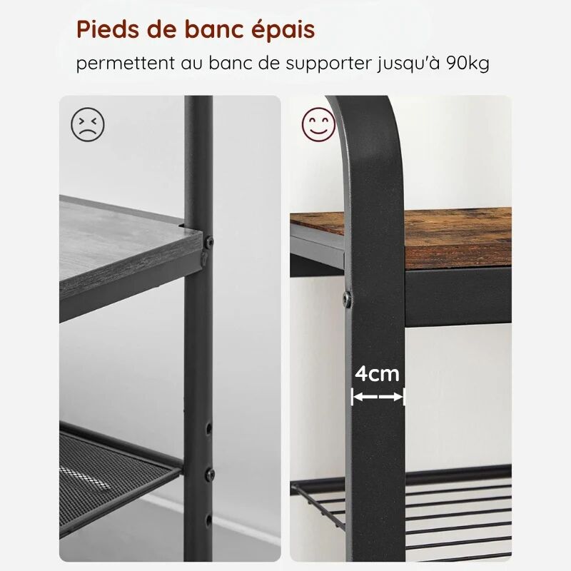 Porte-manteau Avec Banc À Chaussures Pour Entrée