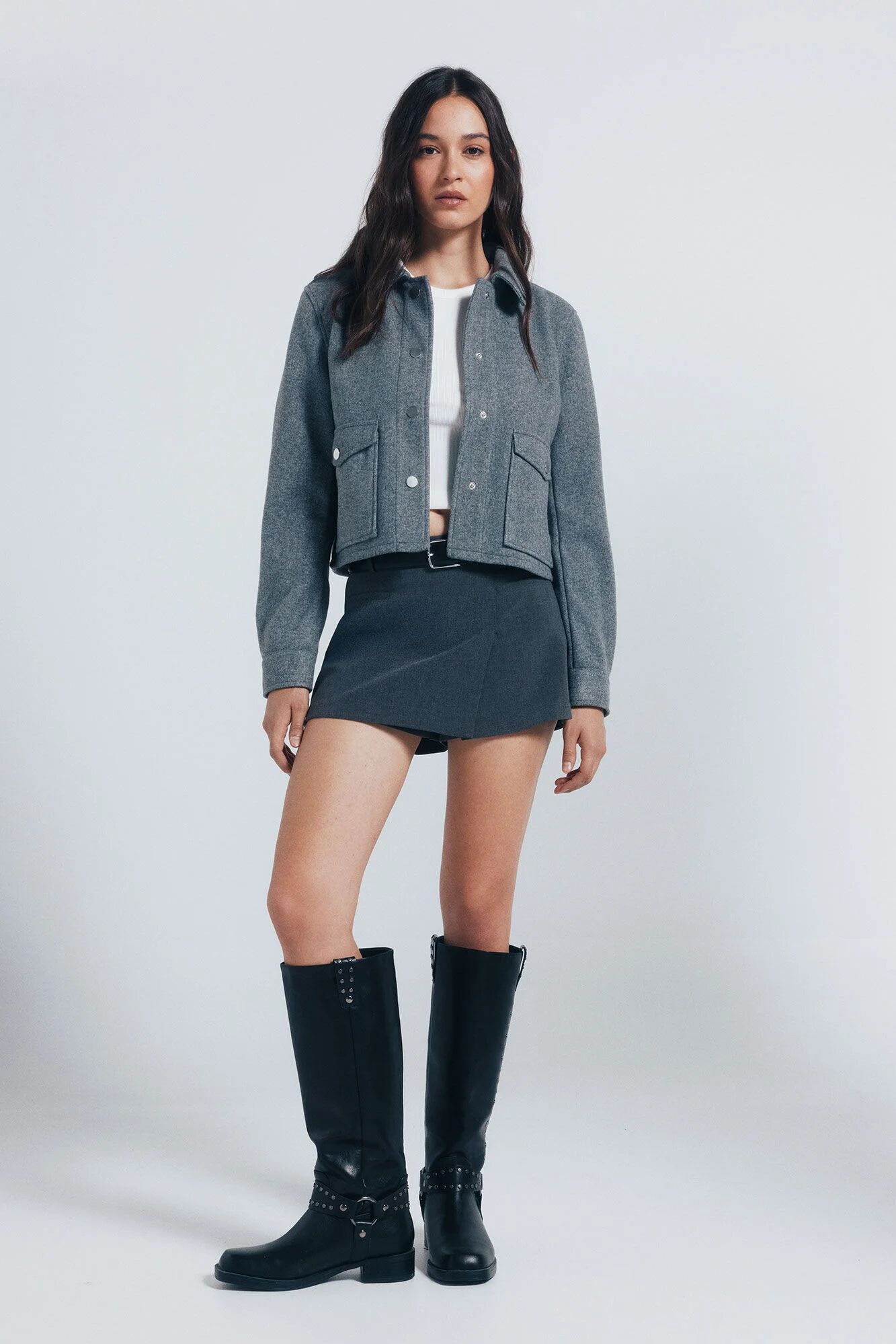 Veste Courte En Peluche