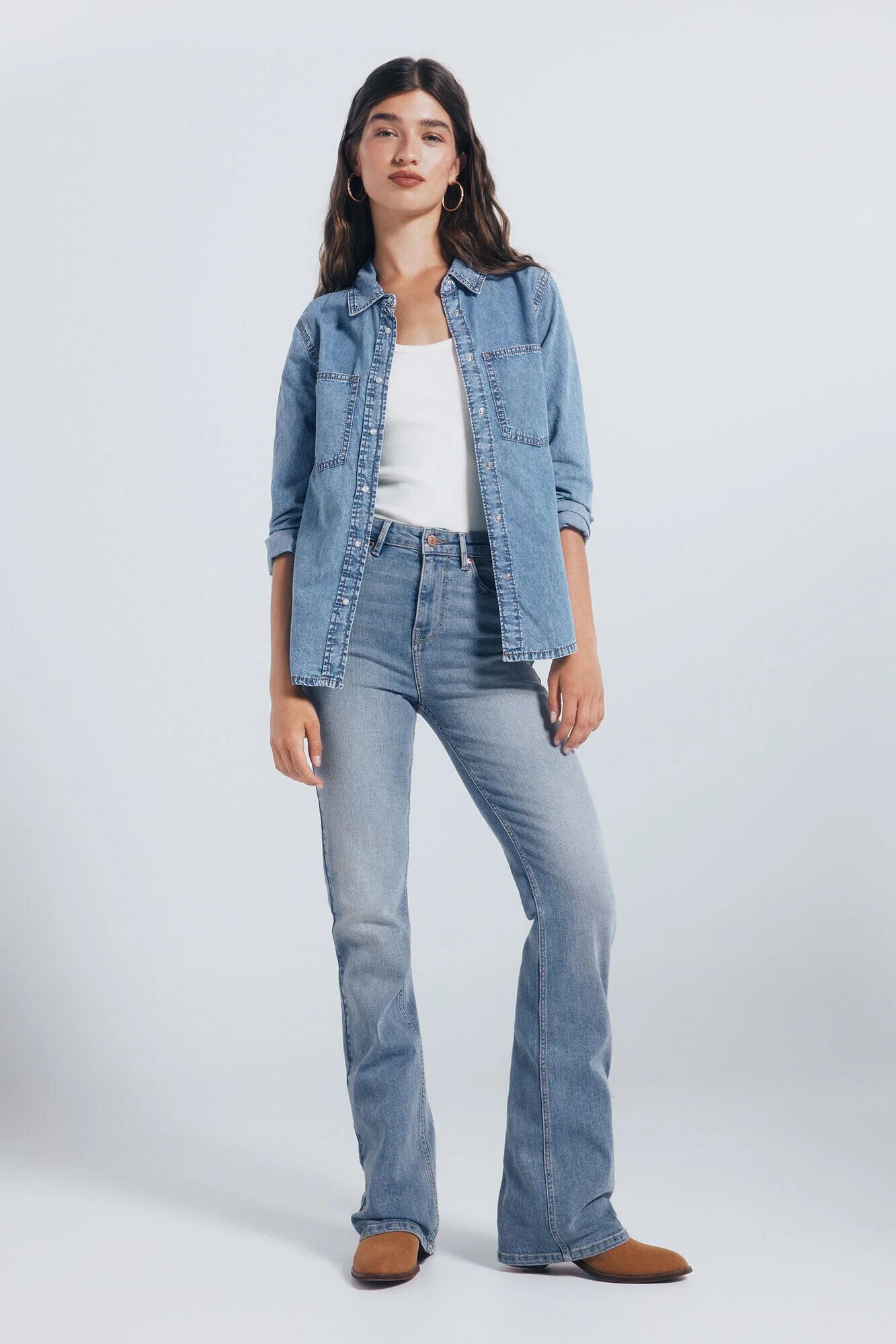 Chemise En Jean Avec Poches