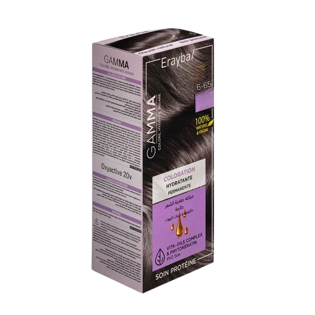 Kit Coloration Permanente 6/65 Blond Fonce Rouge Acajou