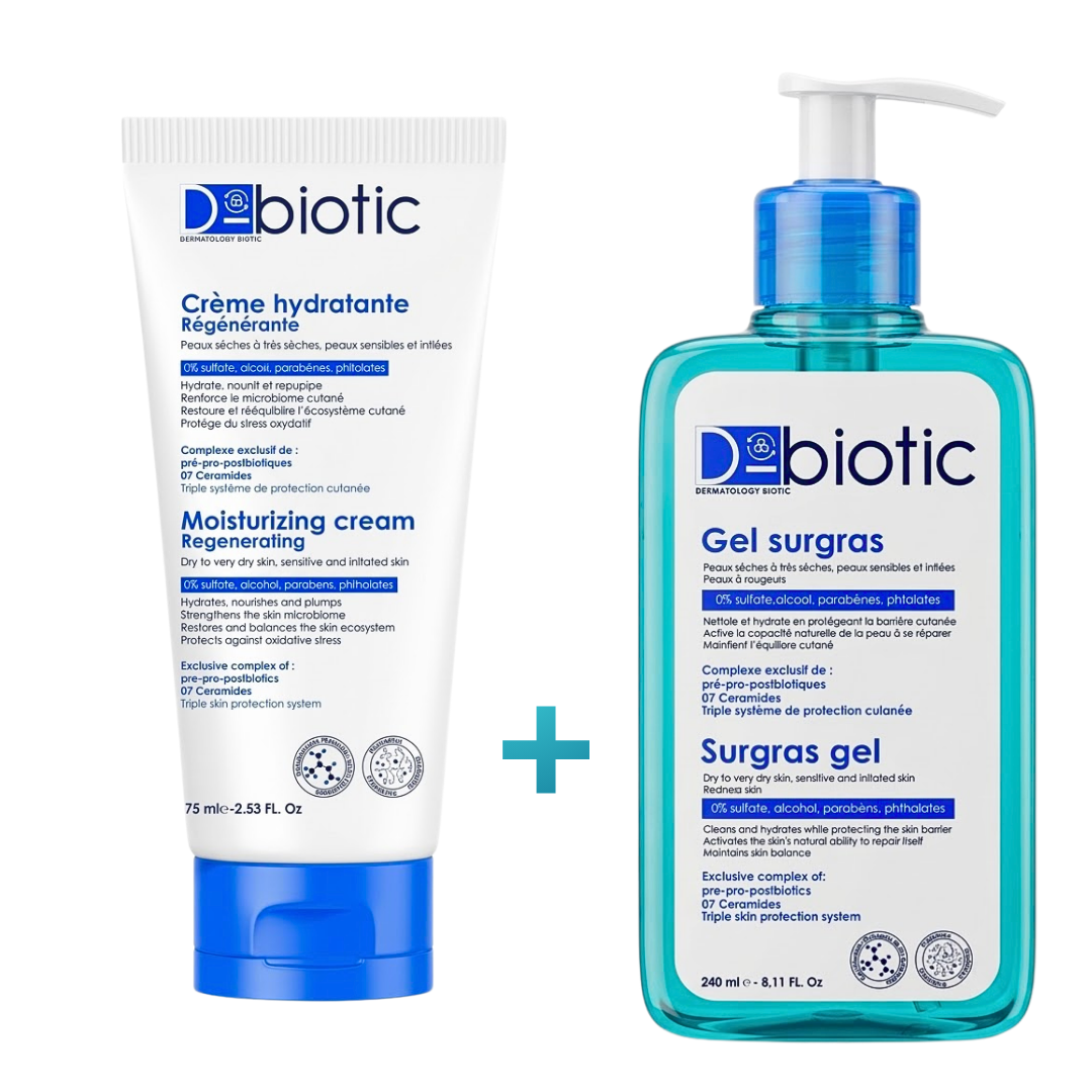 Crème Hydratante 75ml + Gel Surgras 240ml Coffret