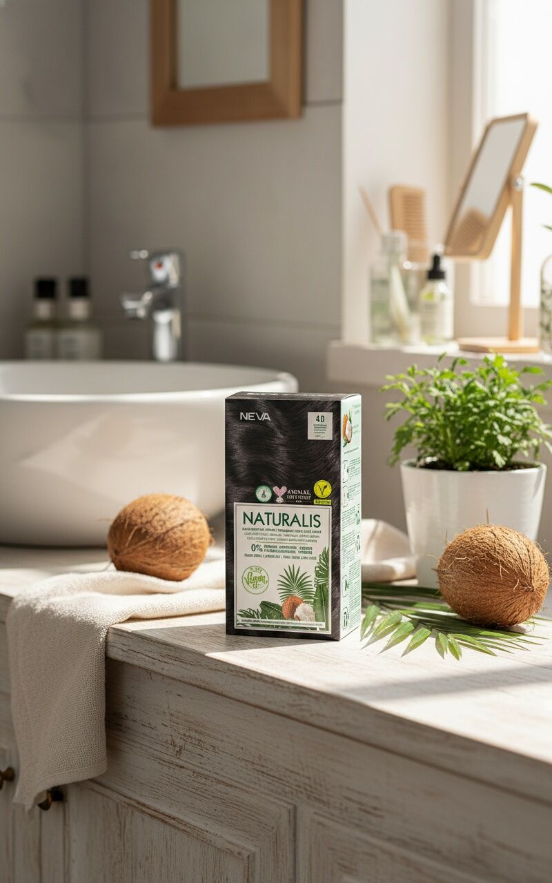 Naturalis Hair Color Cream Set-4.0 Intense Brown Vegan 60 Ml + 60 Ml