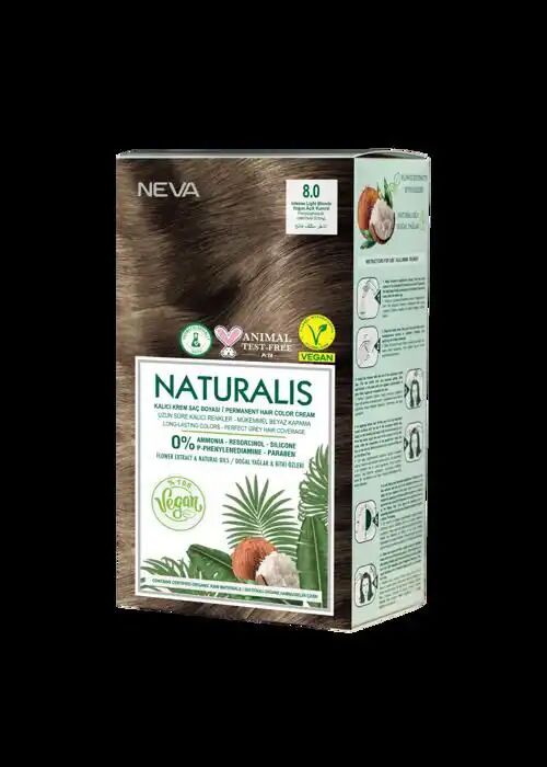 Teinture Cheveux - Naturalis Vegan 8.0 - Blond Clair Intense - Sans Ammoniaque